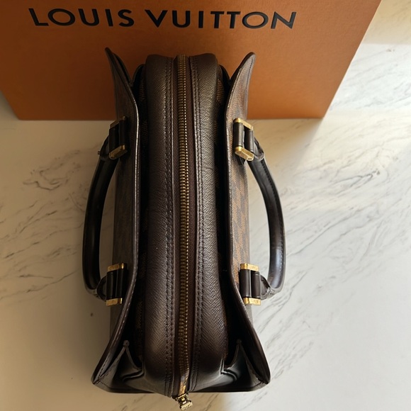 EUC Vintage LV Damier Ebene Triana Top Handle Bag w/ Bag and Box - Picture 5 of 16